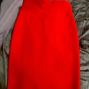 Express orange skirt size small
